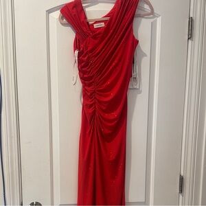 Calvin Klein Tao Red-orange Gown